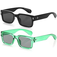 2 Pack（black/Black + Transparent Green/Black)