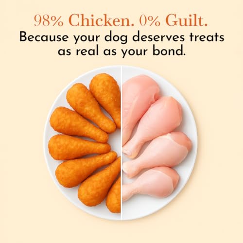 Image of Pets Empire O'Dog Delicious Fresh Natural Pet Snacks, Dog Treats for All Life Stages (Crispy Fried Drumstick) (420 gm)