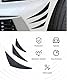 Flaconi 6PCS Spoiler Auto,Auto Frontstoßstange Spoiler,Gummi Flossen Spoiler Canards Kit,Frontstoßstangensplitter,Auto Frontstoßstange Lippe Spoiler,Geeignet für Alle Arten von Fahrzeugen (Kohlefaser)