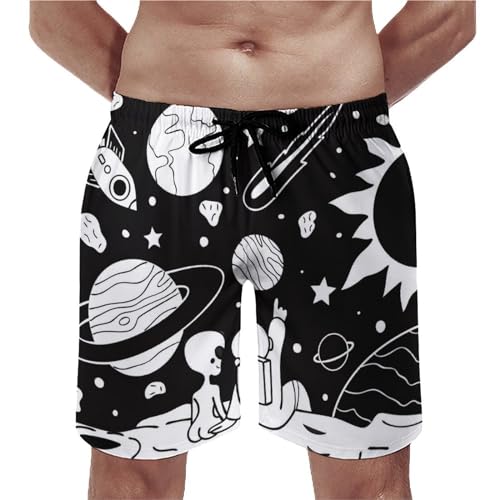 Maillot de bain séchage rapide au design exclusif constellation noire