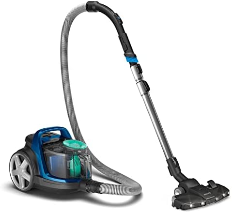 Philips 5000 Series Aspiradora sin Bolsa Potente- Motor de 900 W, Tecnología PowerCyclone 7, Filtro H13 Antialérgico, Boquilla LED TriActive, Compacto y ligero (FC9557/09)