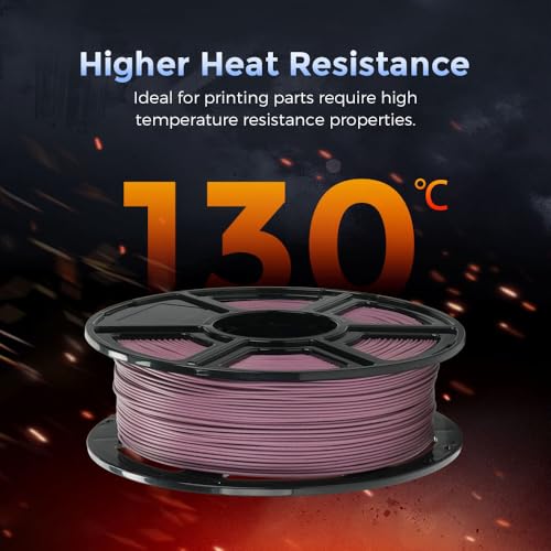 Image of FLASHFORGE Carbon Fiber PETG Filament 1.75mm, Carbon Fiber PETG 3D Printer Filament, 1KG Spool Dimensional Accuracy + /- 0.02mm, Lightweight & Heat-Resistant & Moisture Free (Dusty Pink)