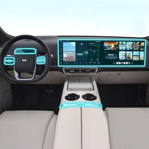 Película PPF-TPU transparente con protección antiarañazos para consola de coche L7 L8 L9