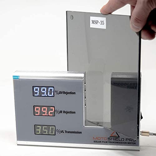 Image of MotoShield Pro Ceramic Tint Film [Blocks Up to 99% of UV /IRR Rays] 20 Inches x 10 Feet - Window Tint Film Roll (5%) Limo Tint