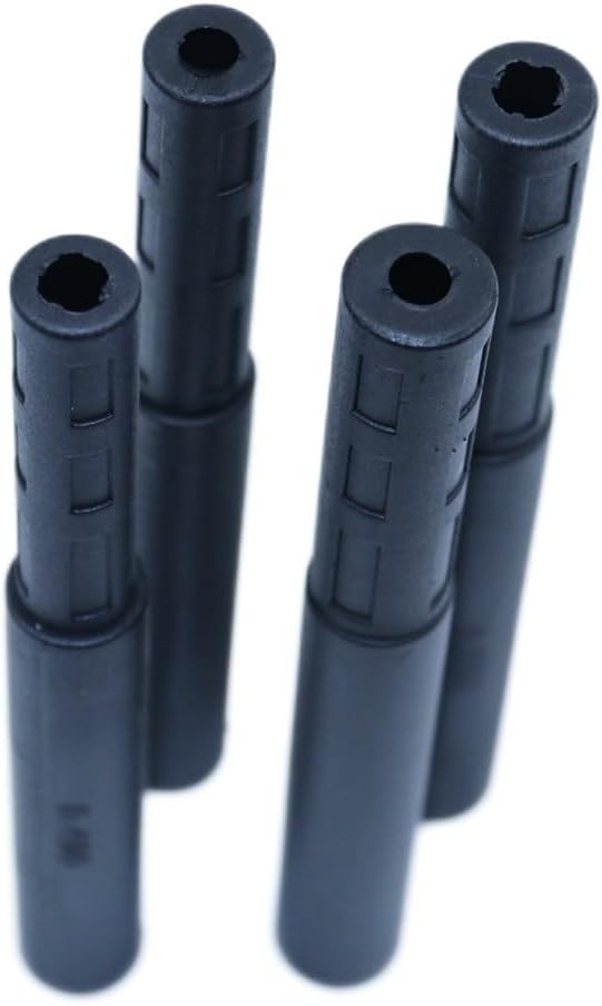 Carbon Fiber Golf Club Shaft Extender 4-Pack, 3-Inch Extension Rod for Putter/Iron/Wood, Inner Diameters 0.49/0.52/0.55/0.58 Inch, Lightweight Black(0.490 INCH)