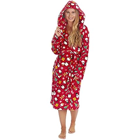Soft Plush Fleece Christmas Dressing Gown Cover