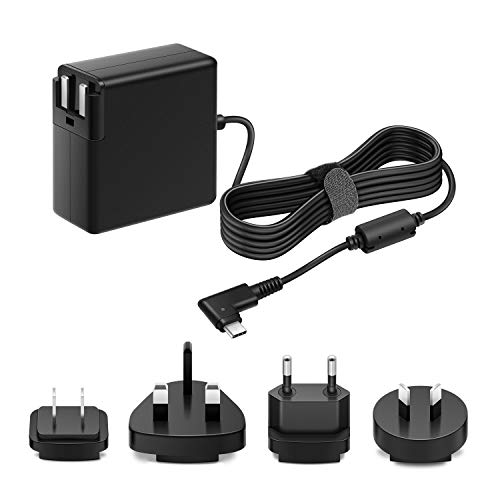 POWSEED 61W International USB C Adapter Type C Travel Charger US EU UK