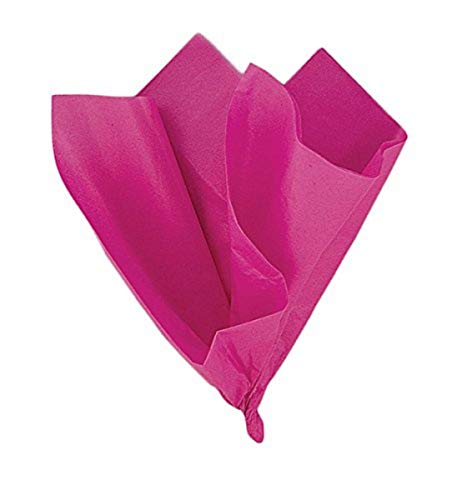 Solid Hot Pink Tissue Sheets - 20