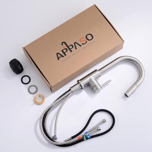 Appaso APS323-BN Bar Sink Faucet, Stainless Steel Kitchen Faucet thumb #6