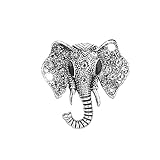 Air Vent Clip Charm Bling Crystal Air Freshener Elephant Shaped Rhinestone Oil Diffuser Clip Car Accessory for Women Auto Car Accessory Shiny Rhinestones Are Very Eye-Catching(silver)