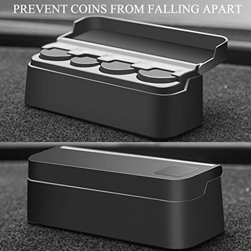 Porta monedas negro resistente para carro y oficina miniatura 6