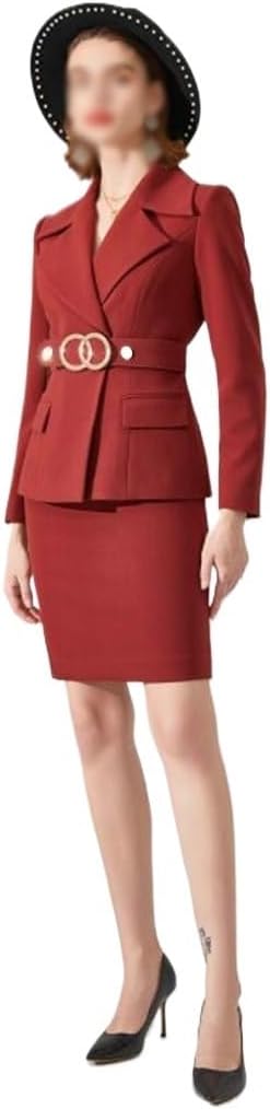 Dignified Atmosphere Suit Set Skirt Female Autumn and Winter Professional Dress Temperament Thick Formal