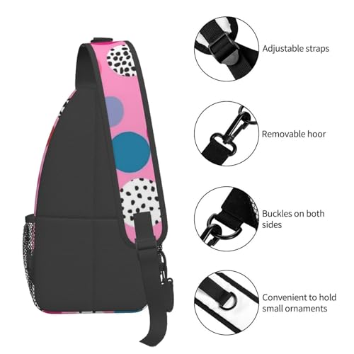 Mochila Sling Deportiva para Hombre con Diseño de Puntos miniatura 5