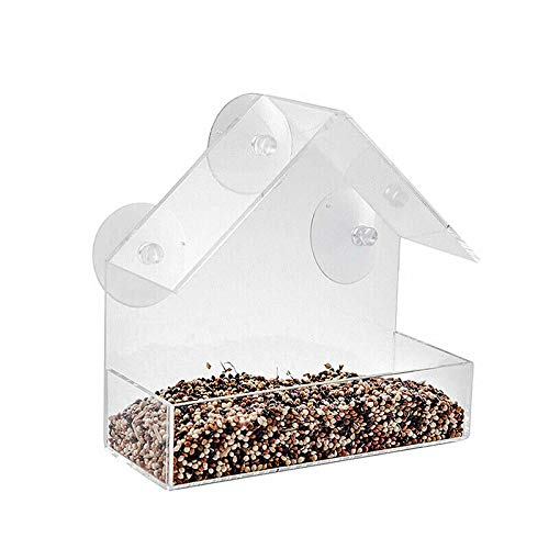 Elito Home & Garden New Bird Feeding Station with Wild Bird Bath & Meal Table (Window Bird Feeder)