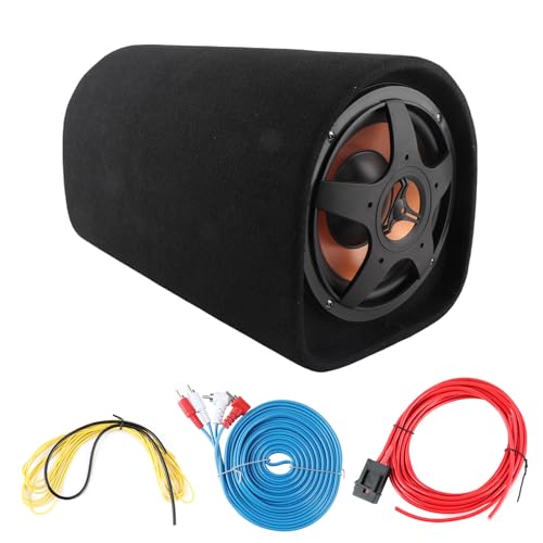 Qiilu 12V Auto-Subwoofer Auto-Bass-Lautsprecher Großer Verbrauch für Audio-Modifikation-Sound-Verstärker I9e132