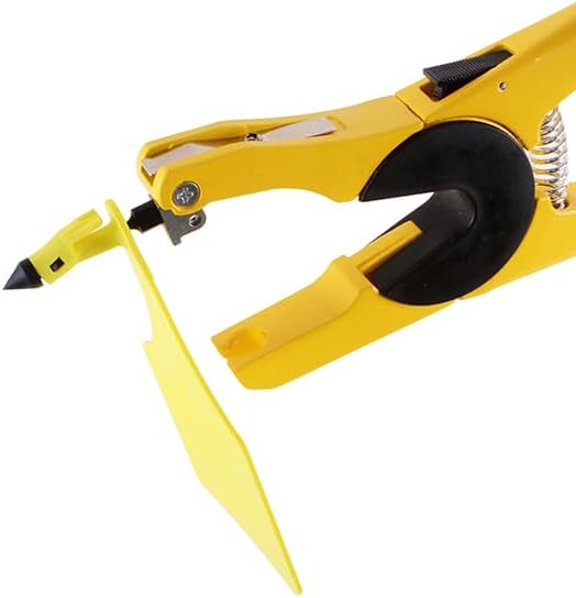 Miniatura 2 de Alicates para la oreja de vaca con abrazadera integrada marcada para orejas de toro, diámetro de orificio pequeño para reducir el sangrado y el