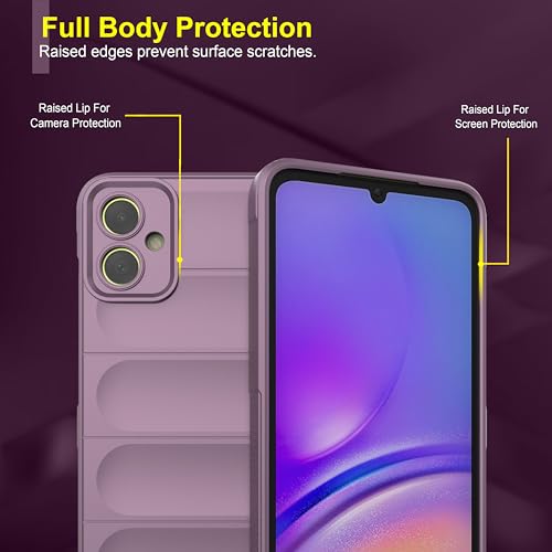 Image of Zapcase Back Case Cover for Samsung Galaxy F05 | Compatible for Samsung Galaxy F05 Back Cover | Liquid Silicon Magic Case with Camera Protection | Lavender