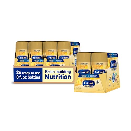 Enfamil NeuroPro Ready to Feed Baby Formula, Ready to Use, Brain and Immune Support with DHA, Iron and Prebiotics, Non-GMO, 8 Fl Oz, 6 count (Pack of 4), Total 24 bottles