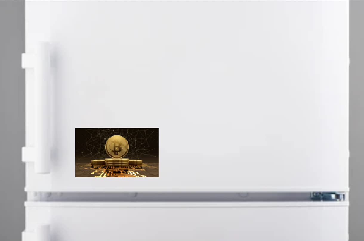 Amazon.com: Crypto-Fosho - Bitcoin Magnet, BTC Coin Stacks Fridge Magnet -  Large 5