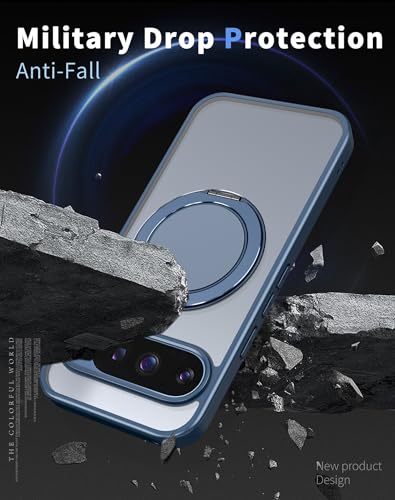 Coque magnétique Pixel 9 support rotatif 360 degrés et double verre trempé - 6