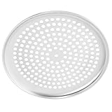 NIYANGLE Haushalts Pizzapfanne 10 Zoll mit Loch Multifunktionales Backblech aus Hitzebeständigem Material Glatte Oberfläche Geeignet für Pizzaofen und Kuchen Langlebiges Backzubehör für
