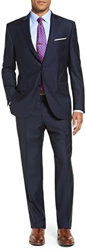 Luciano Natazzi Men's Two Button 2 Piece Modern Fit Suit Set Faint Tone On Tone