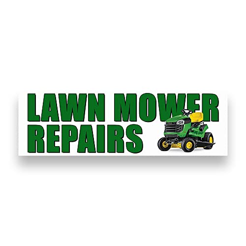 Lawn Mower Repair Vinyl Banner Made in USA