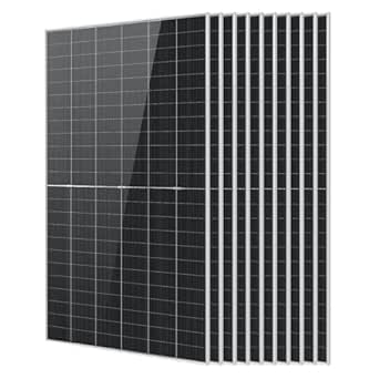 SUNGOLDPOWER UL61730 N-type 10PCS 590W Bifacial Solar Panels, 16BB High Efficiency Monocrystalline Solar panel for Energy Storage, Charging Station, Household, On/Off Grid Solar System