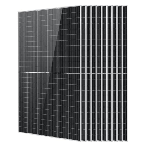 SUNGOLDPOWER UL61730 N-type 10PCS 590W Bifacial Solar Panels,16BB High Efficiency Monocrystalline...