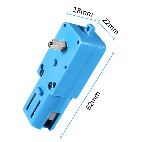 Dweii 6Pcs Tt Gear Motor 1 : 90 Mini Dc 6V Gear Tt Motor With Metal Gears For Robot Smart Car Diy Rc Toys Electric Motor Gearbox Blue #TOP1