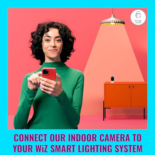 Image of WiZ Home Monitoring Starter Kit Includes Indoor Security Camera, 1080p HD Video with Motion Detection and Full-Duplex Audio + 60W A19 Color LED Smart Bulb - Pack of 3