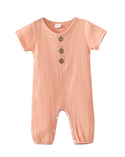 Image of Infant Baby Girl Clothes Newborn Girl Romper Fall Winter Outfit Ruffle Long Sleeve Jumpsuit Romper Cute Baby Girl Outfit