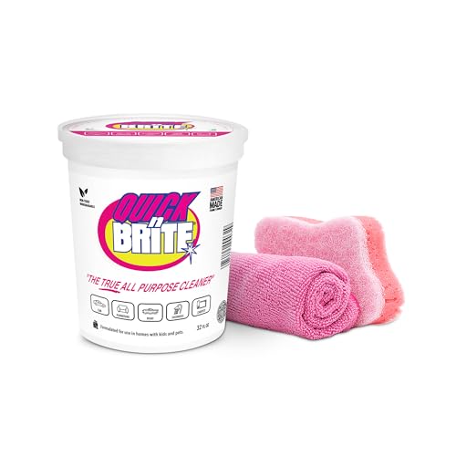 Quick 'n Brite All Purpose Cleaning Paste &ndash; Miracle Cleaner for Tough Stains, Biodegradable...