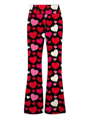 Image of Deerose Girls Halloween Hippie Bell Bottom Pants High Waist Flare Pants 5-14 Years