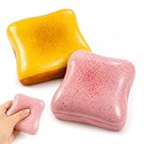 2 Stück Toast-Dekorationsfiguren, Brot-inspirierte Tischdekoration, Kompakte Dekofiguren für Schreibtisch, Regal und Büro, Dekoratives Sammlerobjekt für Erwachsene