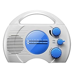 Hahhhha Doucheradio – SY-910 Upgarde 5 Niveau Waterdichte AM FM Compacte Douche Radio Ingebouwde Luidspreker Audio, Thuis Badkamer Relax Accessoires Draadloze Mediaspeler (Blauw)