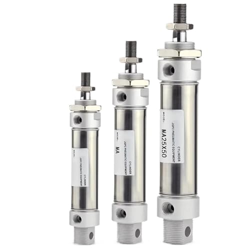 Vérin pneumatique acier inoxydable MA32 course 175 mm mini-vérin double effet