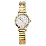 Elegantes Design MeisterAnker Damen Quarzuhr Metall 21cm gelb Quartz Mineralglas 490000070