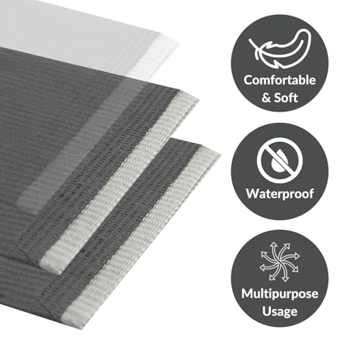 50 Pack 13\"x 18\" Black Dental Bibs Disposable - Soft and Waterproof Dentist Bibs Napkin for Medical Patients Dental Tray Covers, 3 Ply Disposable Dental Bibs, Tattoo Bibs & Disposable Nail Mats - Thumbnail 4