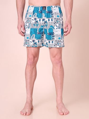 Image of Urban Scottish Men's Boxer Pants 100% Cotton Material with A Stylish Print Soft and Stretchy Elastic Waist Band Dynamic Movement and Hardwearing Stitching Breathable with A Gentle Snug Fit