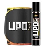 Nutrex Lipo 6 Defining Gel Fat Burner with Waist Trimmer Sweat and Fat Burning Cream For Women and Men with Sweat Belt Bundle