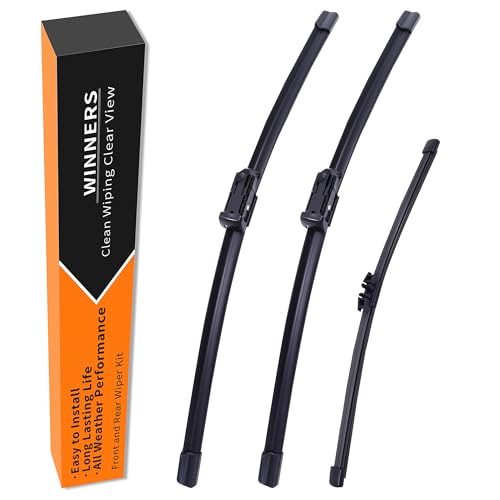 WINNERS Windshield Wipers for BMW X5 2019 2020 2021 2022 2023 2024 OEM Quality Wiper Blades Include Front 26 20 Inch and Rear Blade Easy to Install Replacement Wipers (Pack of 3)