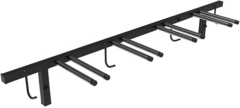 RAWWEST.BIS Ski Wandhalterung Skiwandhalter Stockhalter für Vier Paar Skier - Aufbewahrung und Halterung von Skier und Skistöcke, Wand Skihalter platzsparender Skiträger Stockhalter, bis 40 kg