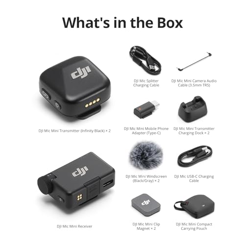 DJI Mic Mini (2 TX + 1 RX), Detail-Rich Audio, Wireless Lavalier Microphone for Camera/Android, 2-Person Vlog, Team Production - Image 7
