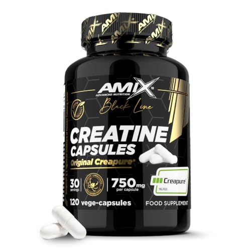 Amix™ Creatine Creapure® Capsules – Creatina monohidrato Creapure® en cápsulas vegetales, 120 caps