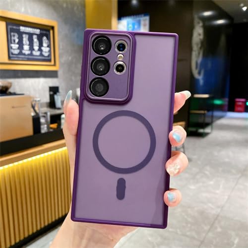 Coque Samsung S23 Plus violette antichoc pour chargement ultra sans fil
