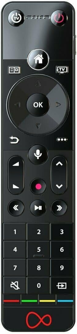 Dragonsat Remote for Virgin Media 360 TV With Voice Activation Genuine, Black