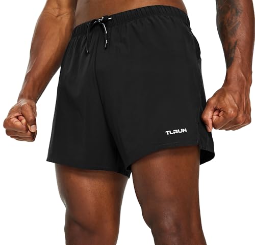 Short de course à pied ultra léger pour homme 7,6 cm avec doublure 2 en 1, Noir , M Short de course à pied ultra léger pour homme 7,6 cm avec doublure 2 en 1, Noir , M