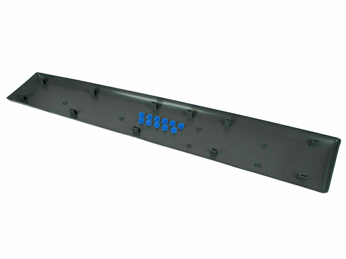 A.T.U Moldura Lateral de Pared Derecha, Plástico Negro, Acabado Cromado, Compatible con Vivaro A, Primastar, Trafic II 2001-2013