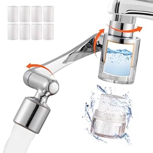 Hopeviva HHW1080 Wasserhahnaufsatz mit 8 Filtern
